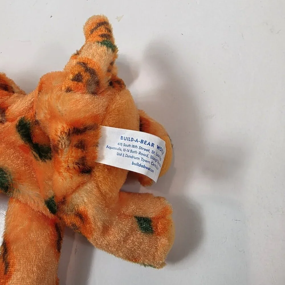 Build A Bear Mini Pumpkin Kitty Cat Orange Stuffed Plush Animal 2024
